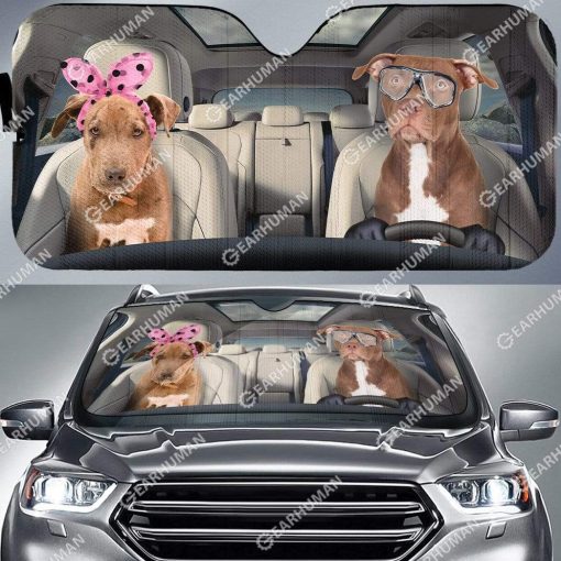 Custom Car Auto Sunshade Pitbull HD-GH1481903-SS Auto Sunshade
