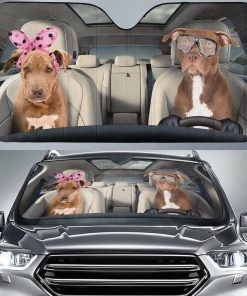 Custom Car Auto Sunshade Pitbull HD-GH1481903-SS Auto Sunshade 