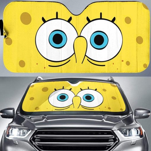 Gearhumans Custom Car Auto Sunshade Spongebob 8 Custom Car Auto Sunshade Spongebob HD-GH1581907-SS Auto Sunshade