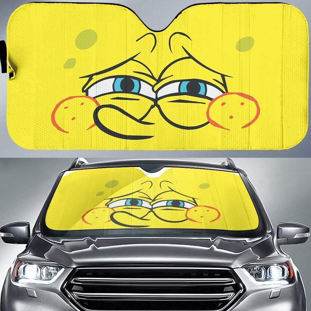 Gearhumans Custom Car Auto Sunshade Spongebob 4 Custom Car Auto Sunshade Spongebob HD-GH1581908-SS Auto Sunshade