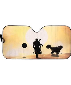 Custom Car Auto Sunshade The Mandalorian MV-DT2512191 Auto Sunshade 57''x27.5'' 