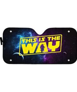 Custom Car Auto Sunshade The Mandalorian This Is The Way MV-DT1001205 Auto Sunshade 57''x27.5'' 