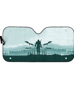 Custom Car Auto Sunshade The Witcher Geralt MV-DT2612194 Auto Sunshade 57''x27.5'' 