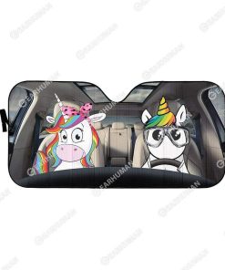 Custom Car Auto Sunshade Unicorn HD-GH1481911-SS Auto Sunshade 57''x27.5'' 