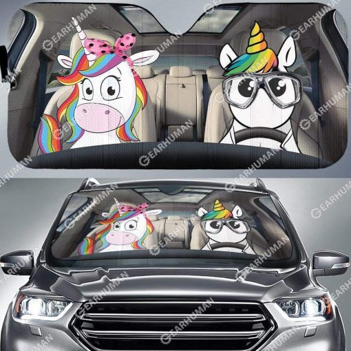 Custom Car Auto Sunshade Unicorn HD-GH1481911-SS Auto Sunshade