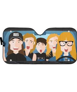 Custom Car Auto Sunshade Wayne's World GN19077 Auto Sunshade 57''x27.5'' 