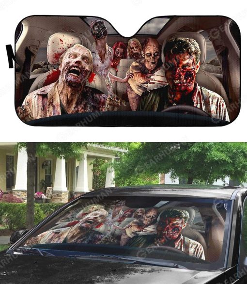 Custom Car Auto Sunshade Zombie HD-DT2481917-SS Auto Sunshade