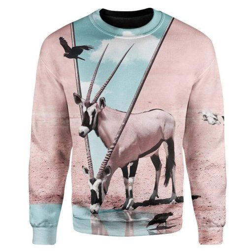 Custom Deer T-Shirts Hoodies Apparel AN-QM1301201 3D Custom Fleece Hoodies Long Sleeve S