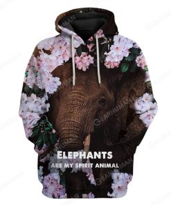 Custom Elephant Are My Spirit Animal Apparel HD-GH2081925 3D Custom Fleece Hoodies Hoodie S 