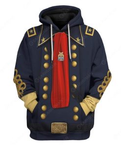 Custom George Armstrong Custer Apparel HD-AT1491903 3D Custom Fleece Hoodies Hoodie S 