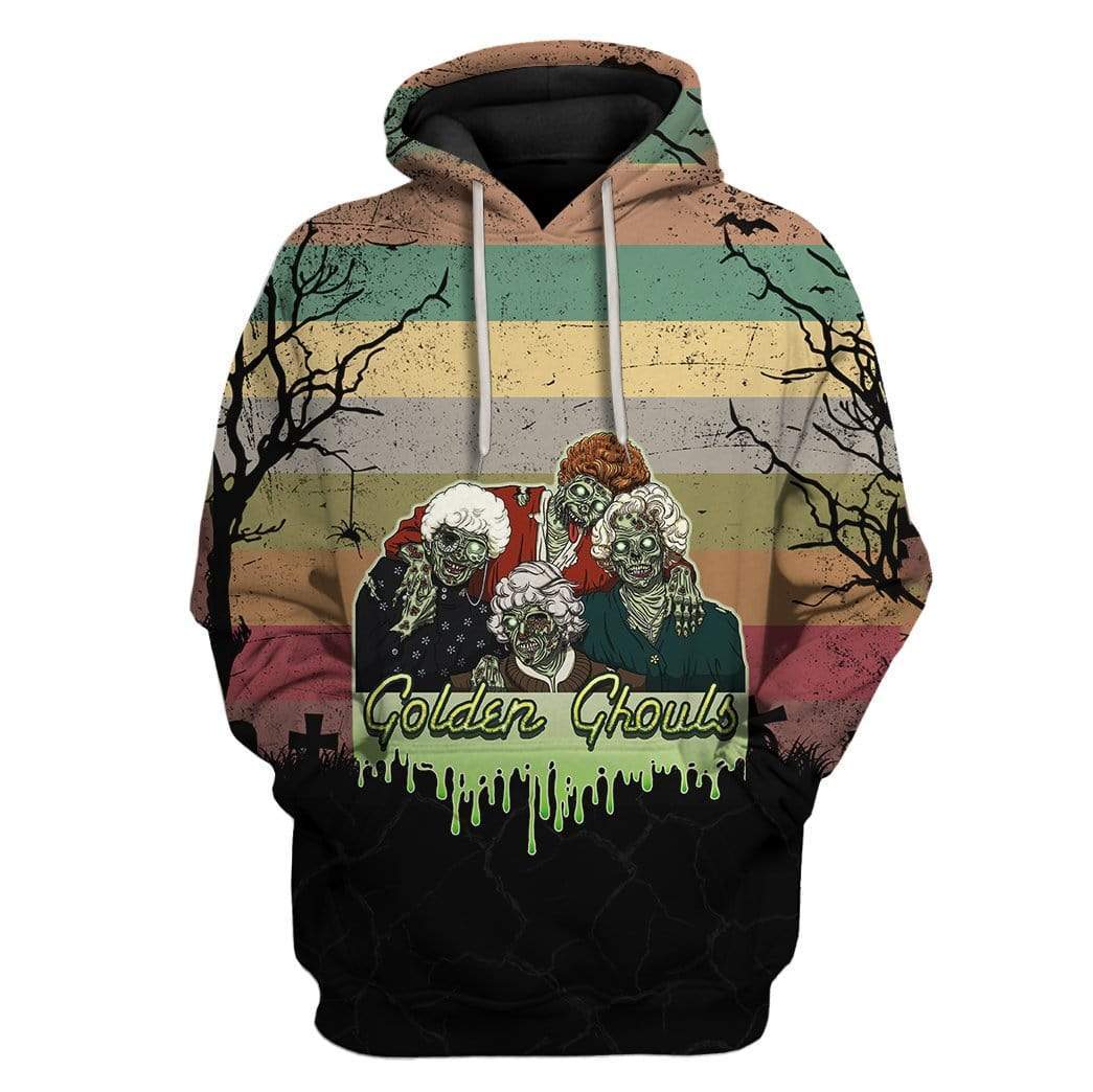 Gearhumans Custom Golden Ghouls Apparel 1 Custom Golden Ghouls Apparel HD-TT2481904 3D Custom Fleece Hoodies Hoodie S