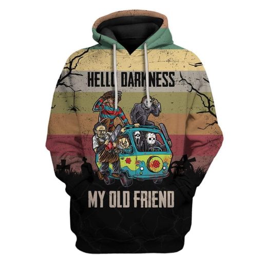 Gearhumans Custom Hello Darkness My Old Friend Apparel 1 Custom Hello Darkness My Old Friend Apparel HD-TT2181970 3D Custom Fleece Hoodies Hoodie S