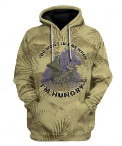 Custom Hippo Apparel HD-AT1691910 3D Custom Fleece Hoodies Hoodie S