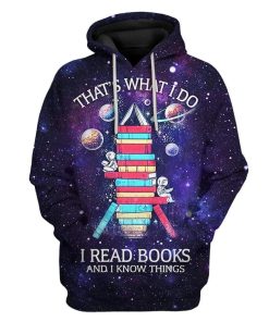 Custom I Read Books And I Know Things Apparel HD-GH1681903 3D Custom Fleece Hoodies Hoodie S