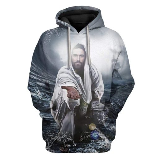 Gearhumans Custom Jesus Apparel 1 Custom Jesus Apparel HD-AT1091905 3D Custom Fleece Hoodies Hoodie S