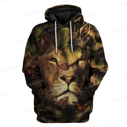 Custom Lion Apparel HD-GH2181901 3D Custom Fleece Hoodies Hoodie S