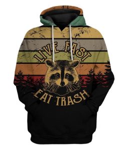 Custom Live Fast Eat Trash Apparel HD-DT2781924 3D Custom Fleece Hoodies Hoodie S 