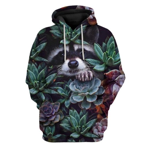 Custom Raccoon Apparel HD-GH2281904 3D Custom Fleece Hoodies Hoodie S