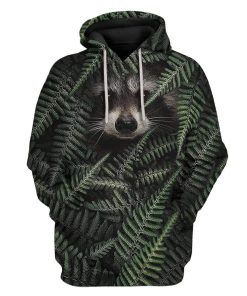 Custom Raccoon Apparel HD-GH2281905 3D Custom Fleece Hoodies Hoodie S 