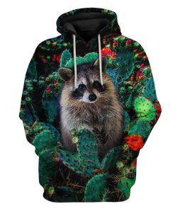 Custom Raccoon Apparel HD-GH2281910 3D Custom Fleece Hoodies Hoodie S 