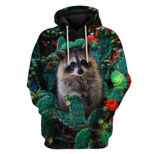 Custom Raccoon Apparel HD-GH2281910 3D Custom Fleece Hoodies Hoodie S