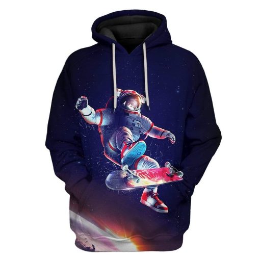 Custom Skateboarding Astronaut Apparel HD-AT0391908 3D Custom Fleece Hoodies Hoodie S
