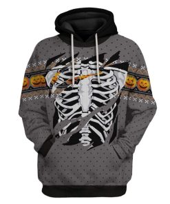 Custom Skeleton Apparel HD-GH0991902 3D Custom Fleece Hoodies Hoodie S 