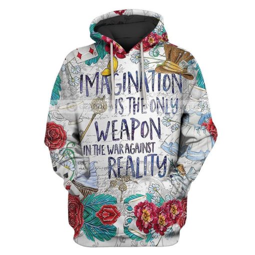 Gearhumans Custom T-shirt - Hoodies Alice in Wonderland - Imagination Apparel 1 Custom T-shirt - Hoodies Alice in Wonderland - Imagination Apparel HD-GH20850 3D Custom Fleece Hoodies Hoodie S