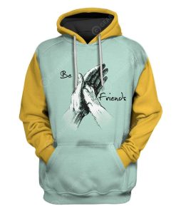 Custom T-shirt - Hoodies Be Friend HD-GH3071908 3D Custom Fleece Hoodies Hoodie S 