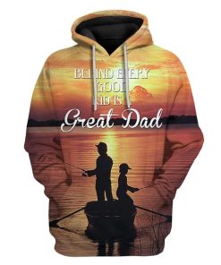 Custom T-shirt - Hoodies Behind Every Good Kid Is A Great Dad Apparel HD-GH20857 3D Custom Fleece Hoodies Hoodie S 