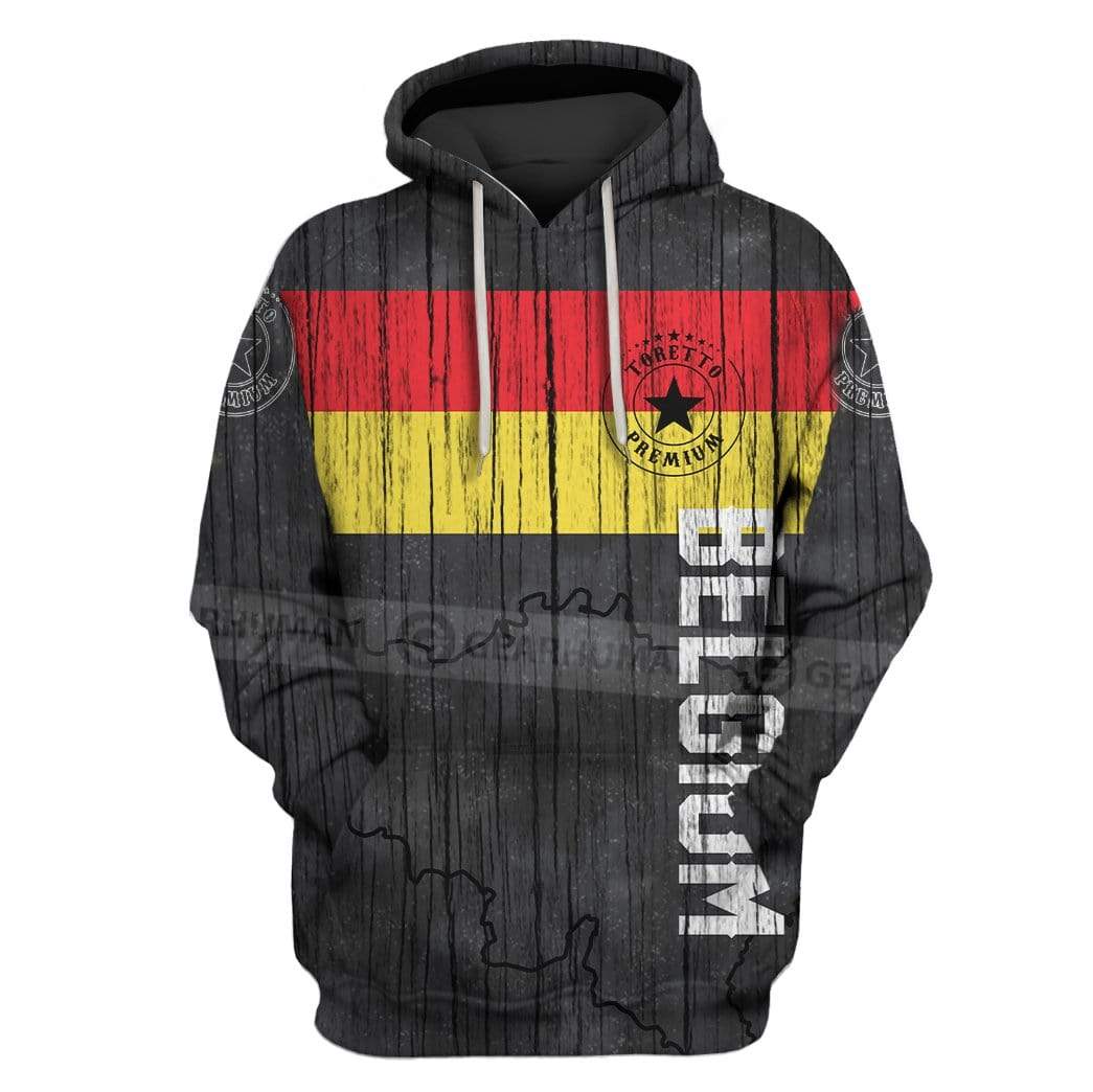 Gearhumans Custom T-shirt - Hoodies Belgium Apparel 1 Custom T-shirt - Hoodies Belgium Apparel HD-GH20817 3D Custom Fleece Hoodies Hoodie S