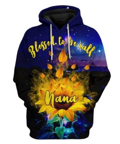 Custom T-shirt - Hoodies Blessed To Be Call Nana HD-GH1281904 3D Custom Fleece Hoodies Hoodie S 