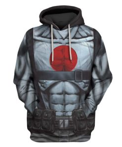 Custom T-shirt - Hoodies Bloodshot Shirtless Straps Apparel HD-GH20696 3D Custom Fleece Hoodies Hoodie S 