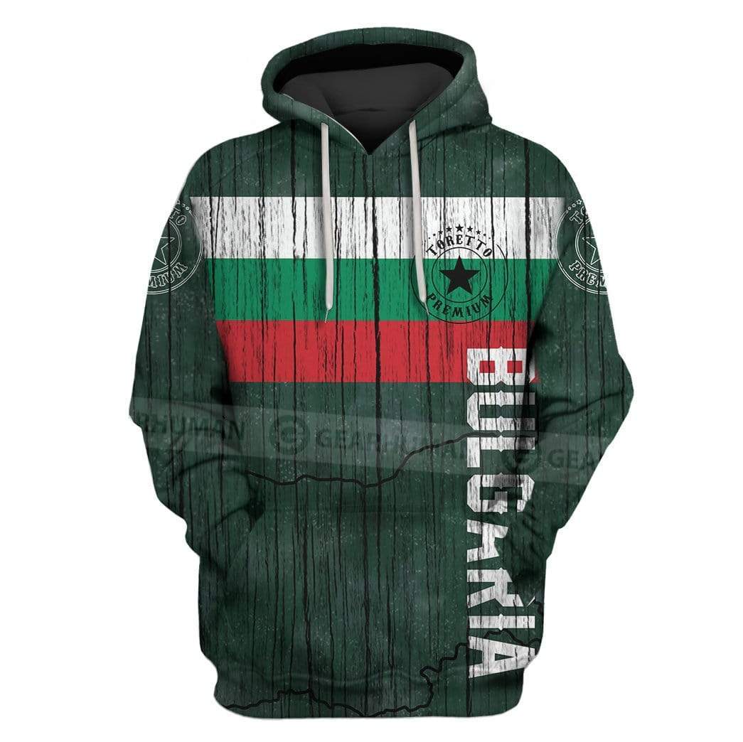 Gearhumans Custom T-shirt - Hoodies Bulgaria Apparel 1 Custom T-shirt - Hoodies Bulgaria Apparel HD-GH20818 3D Custom Fleece Hoodies Hoodie S