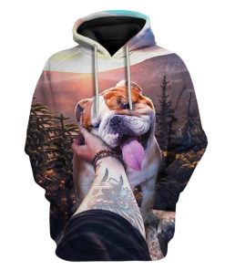 Custom T-shirt - Hoodies Bulldog HD-GH3071912 3D Custom Fleece Hoodies Hoodie S 