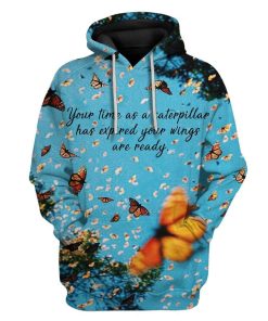 Custom T-shirt - Hoodies Butterfly HD-GH3171905 3D Custom Fleece Hoodies Hoodie S 
