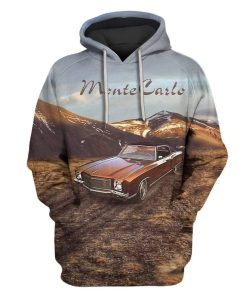 Custom T-shirt - Hoodies Chevy Monte Carlo Old Photo Apparel HD-GH20683 3D Custom Fleece Hoodies Hoodie S 