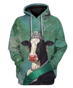 Custom T-shirt - Hoodies Cow HD-GH0781915 3D Custom Fleece Hoodies Hoodie S 