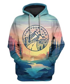 Custom T-shirt - Hoodies Find your road Apparel HD-GH20828 3D Custom Fleece Hoodies Hoodie S 