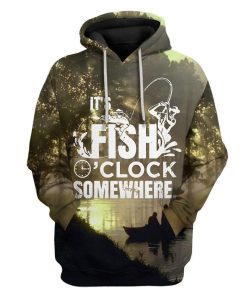 Custom T-shirt - Hoodies Fish o'clock Apparel HD-GH20865 3D Custom Fleece Hoodies Hoodie S 