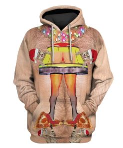 Custom T-shirt - Hoodies Funny Ugly Christmas Butt Apparel HD-GH20690 3D Custom Fleece Hoodies Hoodie S 