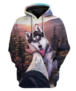Custom T-shirt - Hoodies Husky HD-GH3071915 3D Custom Fleece Hoodies Hoodie S 