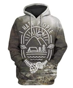 Custom T-shirt - Hoodies I Hate People Apparel HD-GH20767 3D Custom Fleece Hoodies Hoodie S 