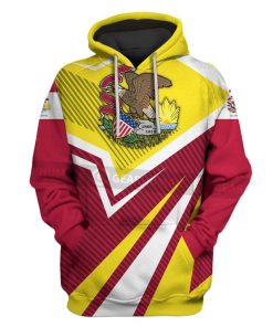 Custom T-shirt - Hoodies Illinois Apparel HD-GH20901 3D Custom Fleece Hoodies Hoodie S 