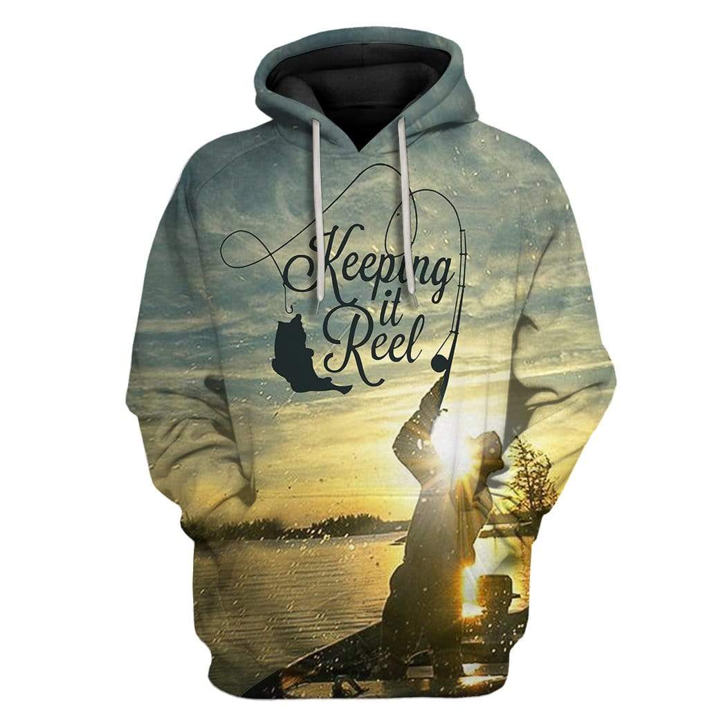 Gearhumans Custom T-shirt - Hoodies Keeping it reel Apparel 1 Custom T-shirt - Hoodies Keeping it reel Apparel HD-GH20880 3D Custom Fleece Hoodies Hoodie S