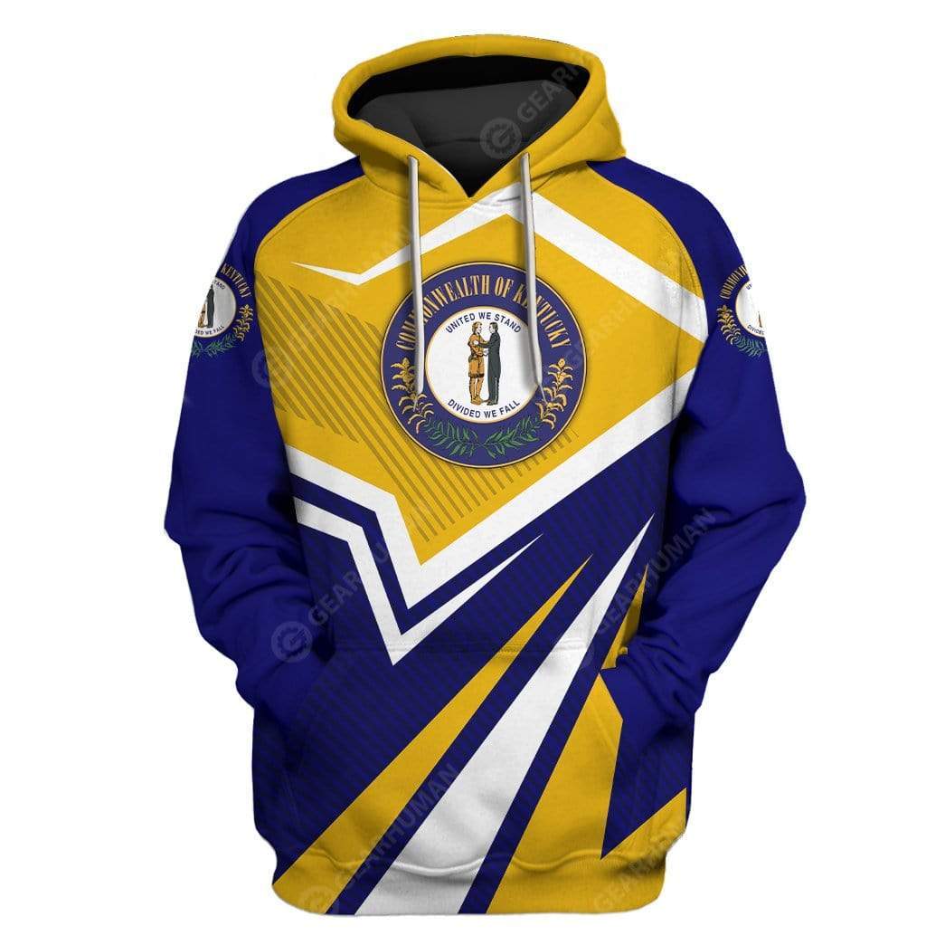 Gearhumans Custom T-shirt - Hoodies Kentucky 1 Custom T-shirt - Hoodies Kentucky HD-GH22006 3D Custom Fleece Hoodies Hoodie S