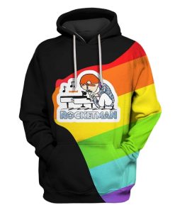 Custom T-shirt - Hoodies LGBT Rocketman Apparel HD-GH20813 3D Custom Fleece Hoodies Hoodie S 