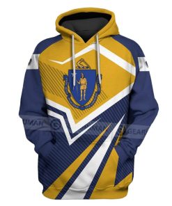 Custom T-shirt - Hoodies Massachusetts Apparel HD-GH20831 3D Custom Fleece Hoodies Hoodie S 