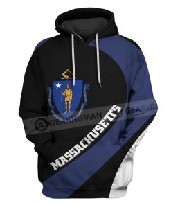 Custom T-shirt - Hoodies Massachusetts Apparel HD-GH20840 3D Custom Fleece Hoodies Hoodie S 