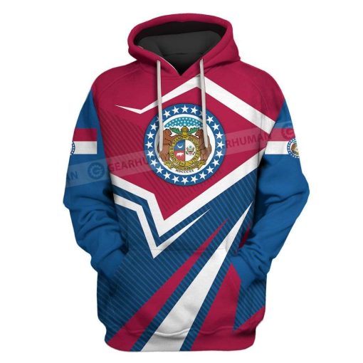 Custom T-shirt - Hoodies Missouri Apparel HD-GH201004 3D Custom Fleece Hoodies Hoodie S